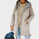 Antonia | Gepolsterte Jacke mit Kapuze