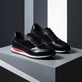 Sneaker aus Leder und Wildleder Stefano