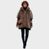 Beatrix | Eleganter Leder-Mantel