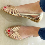 Eleonora | Goldene Sandalen Sommerlicht