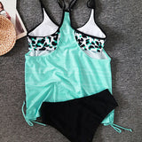 Tankini einfarbig mit Leopardenmuster Augustus