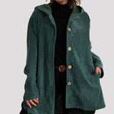 Adriana | Casual-Veloursjacke mit Kapuze für die Herbstsaison