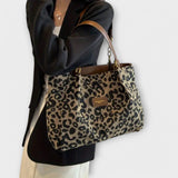 Leoparden-Tote-Bag Olivia aus Canvas