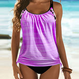 Tankini einfarbig mit Leopardenmuster Augustus