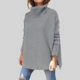 ANNELISE I Oversized-Pullover mit Stehkragen