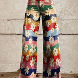 ADELINA | ELEGANTE HOSEN MIT BLUMENMUSTER