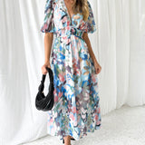 Celine | Damenkleid mit Blumenmuster