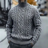 Harald | Vintage Pullover mit Stehkragen