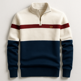 Lorenzo | Klassischer Pullover mit halbem Reißverschluss
