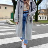 Marina - Lange Sweatshirt mit Kapuze