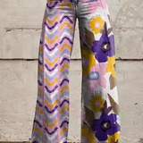 AKIRA | BOHO-HOSEN MIT BLUMENMUSTER