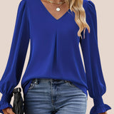 Mira | Elegante V-Ausschnitt Bluse