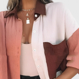 Juniper | Bluse mit Blockfarben-Buttons