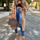 Marina - Lange Sweatshirt mit Kapuze