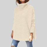 ANNELISE I Oversized-Pullover mit Stehkragen