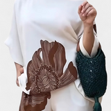Lucia | Zweiteiliges Blumen-Set mit Off-Shoulder und Geraden Hosen