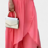 Flavia | Komplett-Set aus zwei Teilen mit weitem Top und asymmetrischem Rock