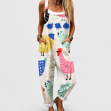 Bequeme Bedruckte Latzhose