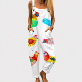 Bequeme Bedruckte Latzhose