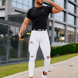 Vega Michele™ Zerrissene Jeans - Weiß