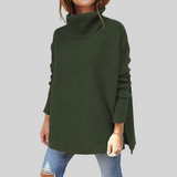ANNELISE I Oversized-Pullover mit Stehkragen