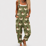 Bequeme Bedruckte Latzhose