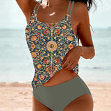 Laluna® | Tankini Sommer mit Eleganter Druck