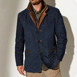 Victor | Vintage-Suedejacke mit Lederdetails