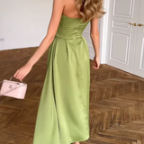 Liora | Elegantes Midi-Kleid ohne Träger