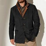 Victor | Vintage-Suedejacke mit Lederdetails