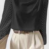 Zaraa | Elegante Bluse mit transparenten Ärmeln