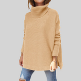 ANNELISE I Oversized-Pullover mit Stehkragen