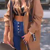 Marina - Lange Sweatshirt mit Kapuze