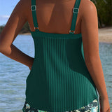Laluna® | Gestreifter Tankini mit Strandhose im Zweiteiler