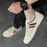 Sneaker aus Strick Marco mit Trikolore-Band