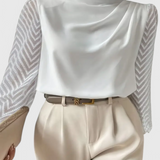 Zaraa | Elegante Bluse mit transparenten Ärmeln