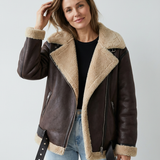 Aviara™ | Bikerjacke | Warmer und luxuriöser Wintermantel