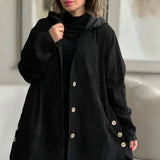 Adriana | Casual-Veloursjacke mit Kapuze für die Herbstsaison