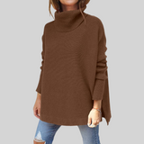 ANNELISE I Oversized-Pullover mit Stehkragen