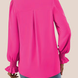 Mira | Elegante V-Ausschnitt Bluse