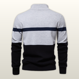 Lorenzo | Klassischer Pullover mit halbem Reißverschluss