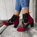 Norene™ Stiefeletten aus elegantem Spitzenmaterial