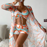 Laluna® | 3-teiliges Bikini-Set mit exklusivem Druck
