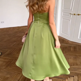 Liora | Elegantes Midi-Kleid ohne Träger