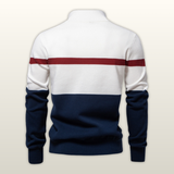 Lorenzo | Klassischer Pullover mit halbem Reißverschluss