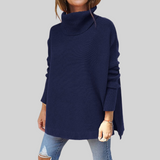 ANNELISE I Oversized-Pullover mit Stehkragen