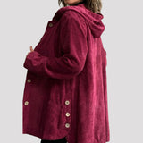 Adriana | Casual-Veloursjacke mit Kapuze für die Herbstsaison