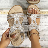 Maison – Bequeme orthopädische Sandalen aus Kristall