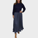 Chiara | Komplettset Pullover und Plissierter Rock