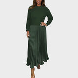 Chiara | Komplettset Pullover und Plissierter Rock